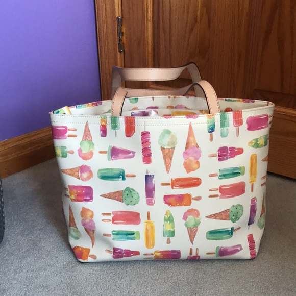 Kate Spade Ice Cream/Popsicle Zip Tote Bag - Picture 5 of 9